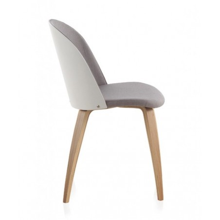 SILLÓN GIRATORIO TAPIZADO MODELO MAURO PATAS METALICAS TERCIOPELO AZUL