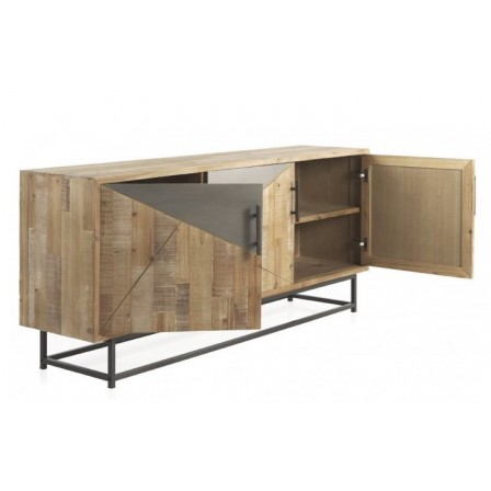 APARADOR 3 PUERTAS 3 CAJONES MODELO DISSET MADERA DE ACACIA 160x105