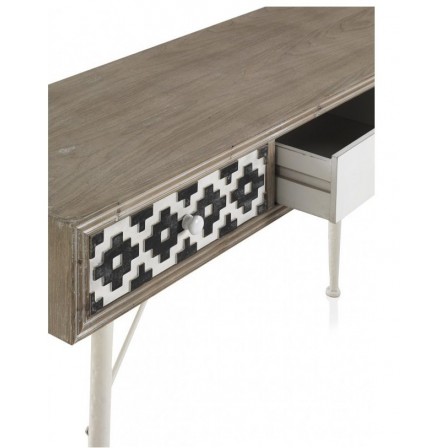 MESITA 3 CAJONES  MADERA DE ABETO MODELO BUDAPES  40X35X67