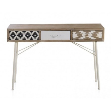 MESITA 3 CAJONES  MADERA DE ABETO MODELO BUDAPES  40X35X67