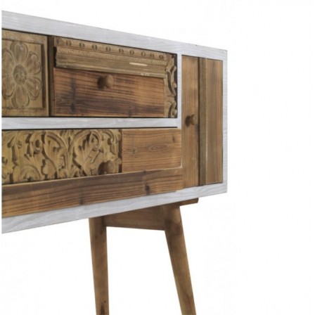 MESITA 3 CAJONES  MADERA DE ABETO MODELO BUDAPES  40X35X67