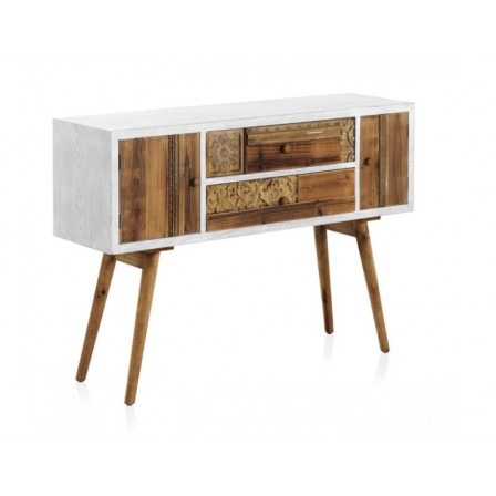 MESITA 3 CAJONES  MADERA DE ABETO MODELO BUDAPES  40X35X67
