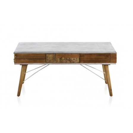 MESITA 3 CAJONES  MADERA DE ABETO MODELO BUDAPES  40X35X67