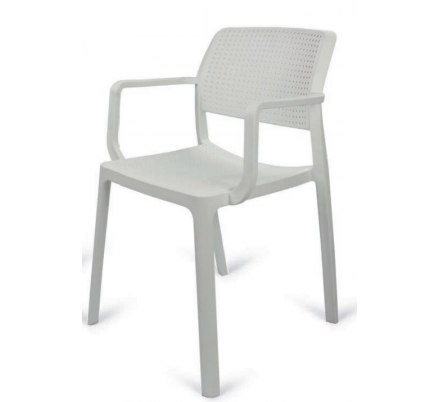 Silla Vera Brazos Blanco