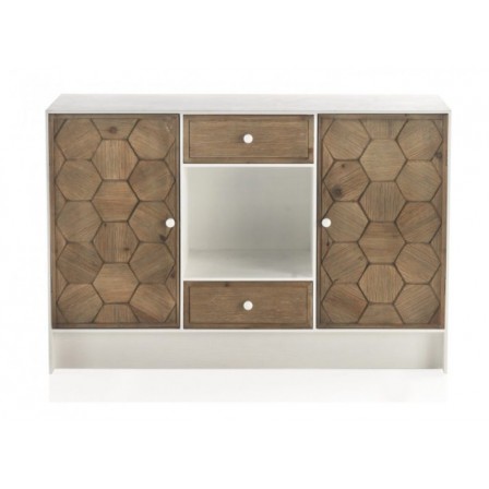 COMODA 1 PUERTA Y 3 CAJONES MADERA DE FRESNO MODELO BEEN 105X40X80