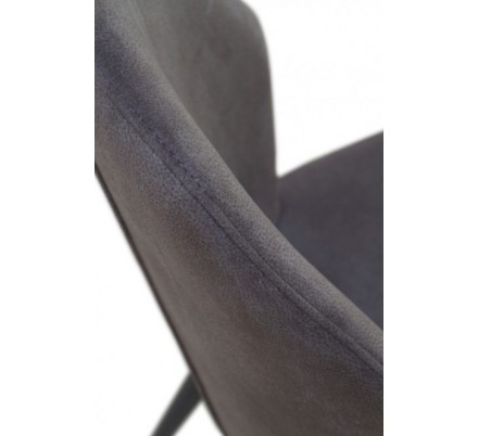 SILLA TAPIZADA GRIS OSCURO MODELO ARIF 48X59X93