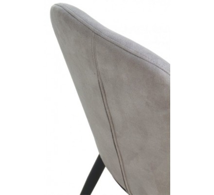 SILLA TAPIZADA GRIS OSCURO MODELO ARIF 48X59X93