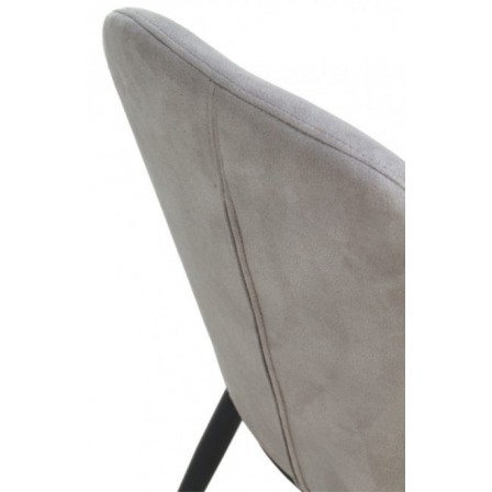 SILLA TAPIZADA GRIS OSCURO MODELO ARIF 48X59X93