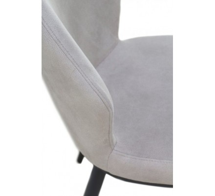 SILLA TAPIZADA GRIS OSCURO MODELO ARIF 48X59X93