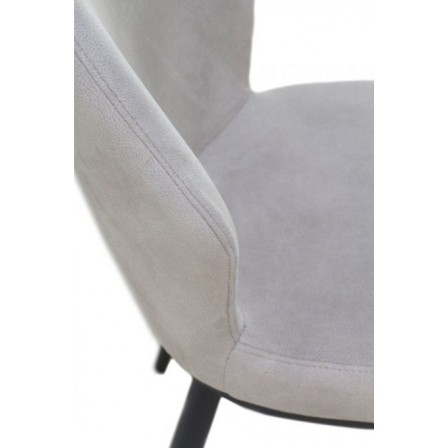 SILLA TAPIZADA GRIS OSCURO MODELO ARIF 48X59X93