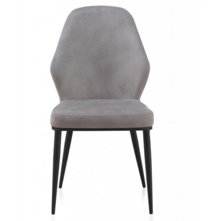 SILLA TAPIZADA GRIS OSCURO MODELO ARIF 48X59X93