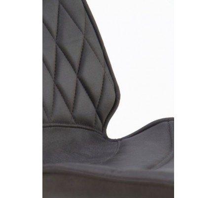 SILLÓN GIRATORIO TAPIZADO MODELO MAURO PATAS METALICAS TERCIOPELO AZUL