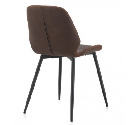 SILLÓN GIRATORIO TAPIZADO MODELO MAURO PATAS METALICAS TERCIOPELO AZUL