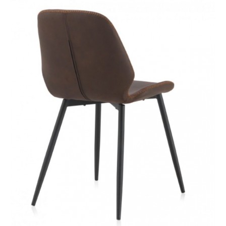 SILLÓN GIRATORIO TAPIZADO MODELO MAURO PATAS METALICAS TERCIOPELO AZUL