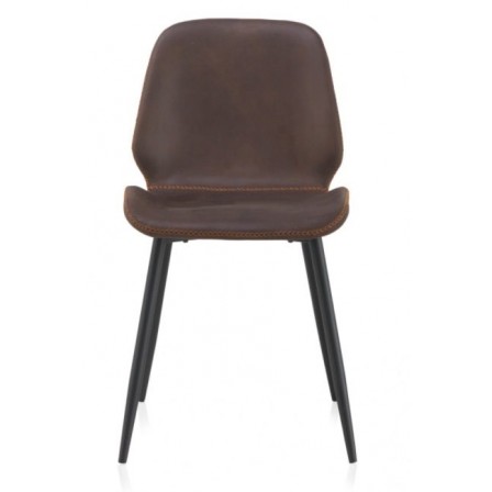 SILLÓN GIRATORIO TAPIZADO MODELO MAURO PATAS METALICAS TERCIOPELO AZUL