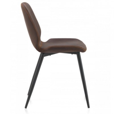 SILLÓN GIRATORIO TAPIZADO MODELO MAURO PATAS METALICAS TERCIOPELO AZUL