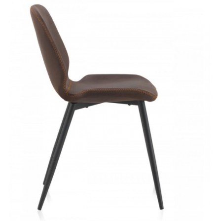 SILLÓN GIRATORIO TAPIZADO MODELO MAURO PATAS METALICAS TERCIOPELO AZUL