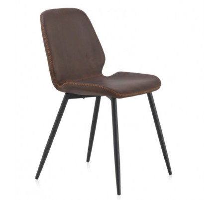 SILLÓN GIRATORIO TAPIZADO MODELO MAURO PATAS METALICAS TERCIOPELO AZUL
