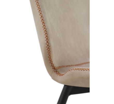 SILLÓN GIRATORIO TAPIZADO MODELO MAURO PATAS METALICAS TERCIOPELO AZUL