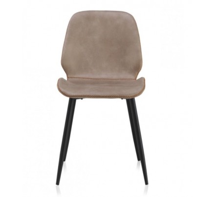 SILLÓN GIRATORIO TAPIZADO MODELO MAURO PATAS METALICAS TERCIOPELO AZUL