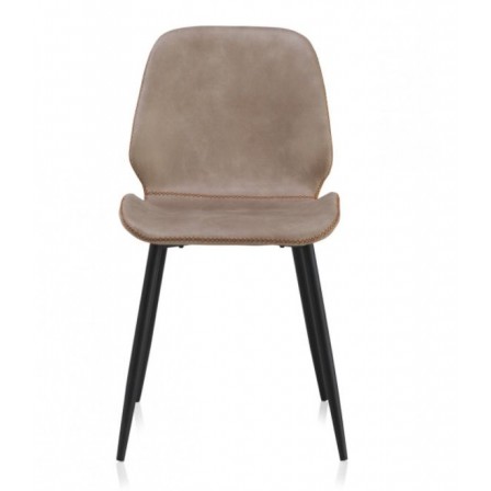 SILLÓN GIRATORIO TAPIZADO MODELO MAURO PATAS METALICAS TERCIOPELO AZUL