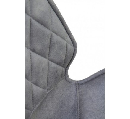 SILLÓN GIRATORIO TAPIZADO MODELO MAURO PATAS METALICAS TERCIOPELO AZUL
