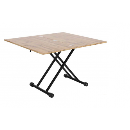 MESA CENTRO REGULABLE TAMES VINILO SIMIL MADERA 110-114x39-75