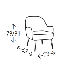 SILLÓN INDIVIDUAL NUBEPA PATCHWORK REGULABLE