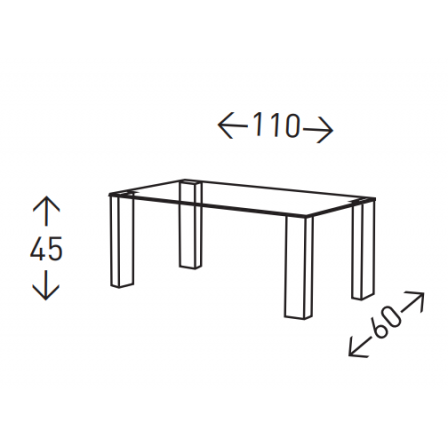 MESA DE CENTRO VALL ROBLE 110X45