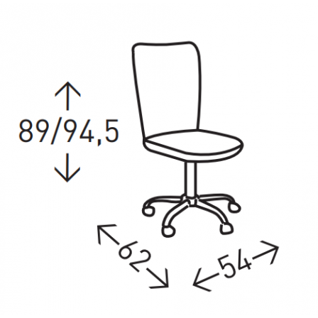 SILLA OFICINA ERGONÓMICA MODELO TARA BLANCO