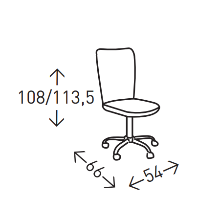 SILLA OFICINA ERGONÓMICA MODELO TARA ALTA BLANCO