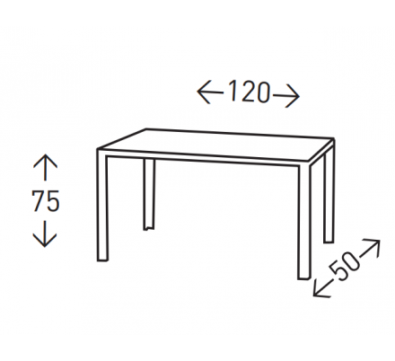 ESCRITORIO MDF MODELO CERVO ROBLE 120X75