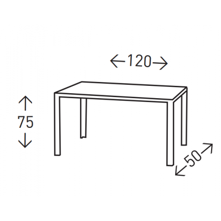 ESCRITORIO MDF MODELO CERVO ROBLE 120X75