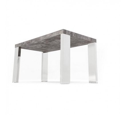 MESA DE COMEDOR RIPA MDF-ACERO INOXIDABLE 120x70