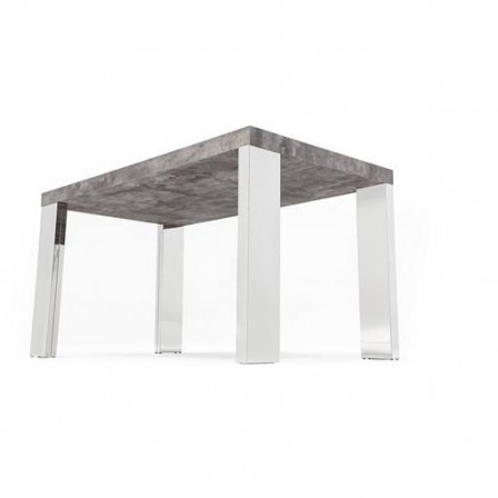 MESA DE COMEDOR RIPA MDF-ACERO INOXIDABLE 120x70