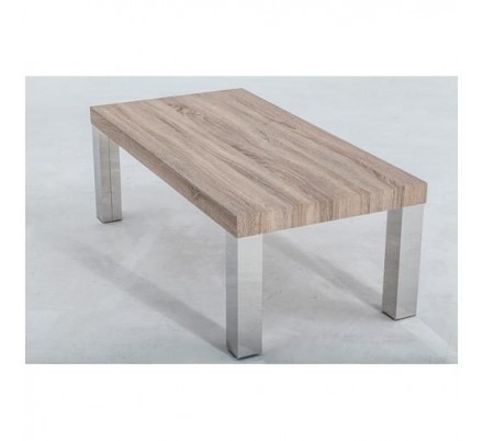 MESA DE CENTRO USAYA MDF-ACERO INOXIDABLE 120X60 VARIOS COLORES