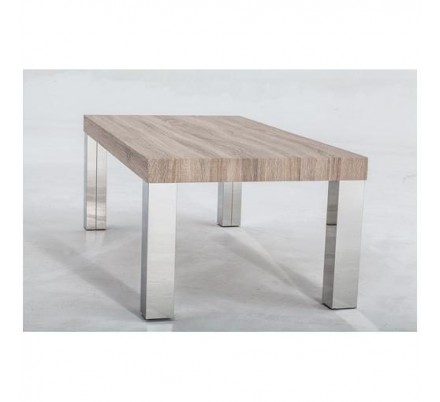 MESA DE CENTRO USAYA MDF-ACERO INOXIDABLE 120X60 VARIOS COLORES