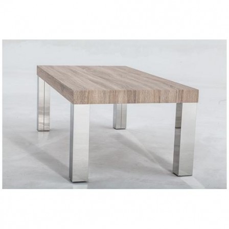 MESA DE CENTRO USAYA MDF-ACERO INOXIDABLE 120X60 VARIOS COLORES