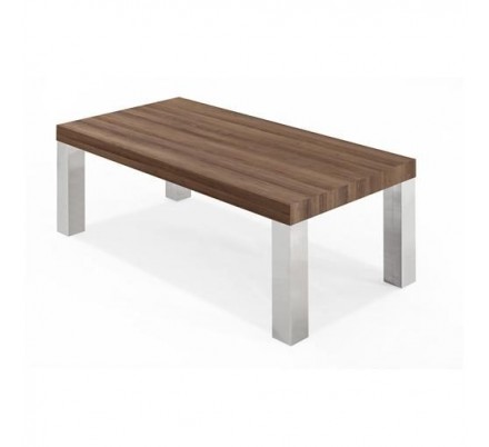 MESA DE CENTRO USAYA MDF-ACERO INOXIDABLE 120X60 VARIOS COLORES