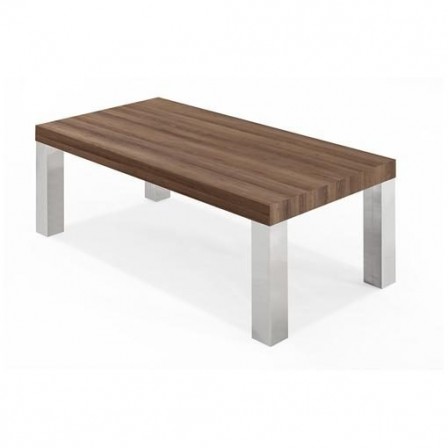 MESA DE CENTRO USAYA MDF-ACERO INOXIDABLE 120X60 VARIOS COLORES