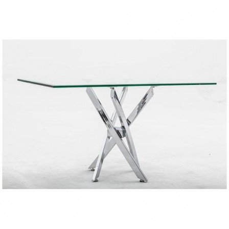Mesa Centro Acero Inoxidable Pulido Modelo Tuto 120x60
