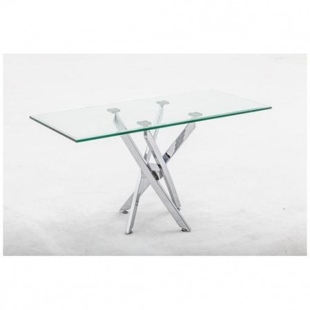 Mesa Centro Acero Inoxidable Pulido Modelo Tuto 120x60