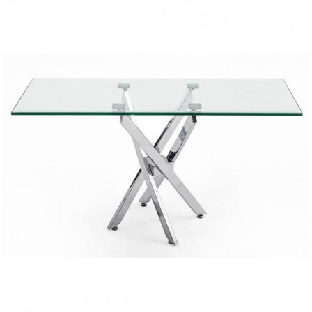 Mesa Centro Acero Inoxidable Pulido Modelo Tuto 120x60