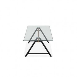 MESA CENTRO CRISTAL MODELO MISCO 120X60 VARIOS COLORES