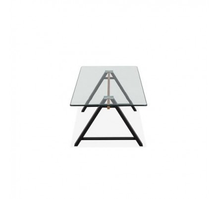 MESA CENTRO CRISTAL MODELO MISCO 120X60 VARIOS COLORES