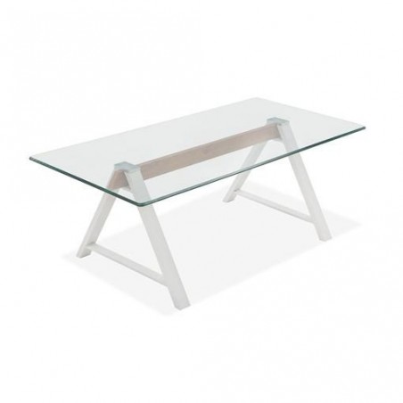 MESA CENTRO CRISTAL MODELO MISCO 120X60 VARIOS COLORES