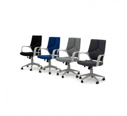 SILLA OFICINA MODELO RON TAPIZADO GRIS MARENGO