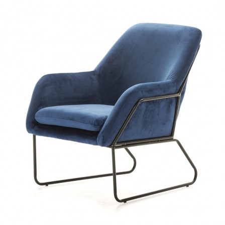 BUTACA MODELO 894 TERCIOPELO AZUL