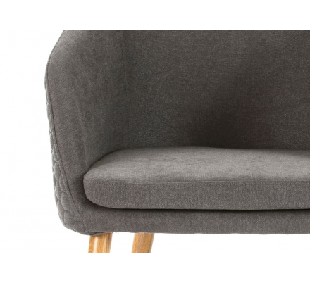 SILLA COMEDOR MODELO 511 TELA GRIS
