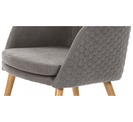 SILLA COMEDOR MODELO 511 TELA GRIS
